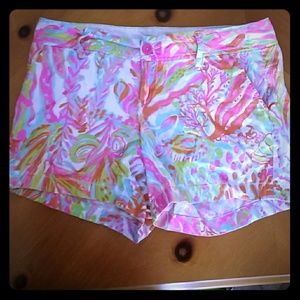 Lilly Pulitzer scuba to cuba callahan shorts sz 10